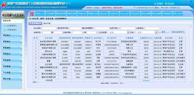 房产统计分析与发布系统